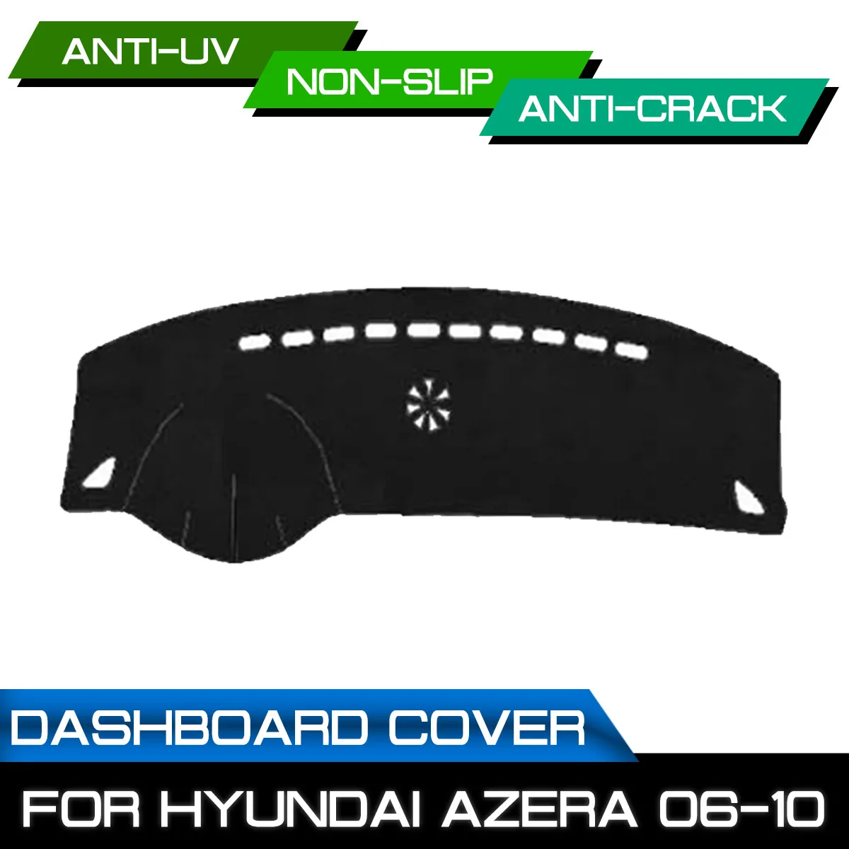 Car Dashboard Mat for Hyundai Azera 2006 2007 2008 2009 2010 Anti-dirty Non-slip Dash Cover Mat UV Protection Shade