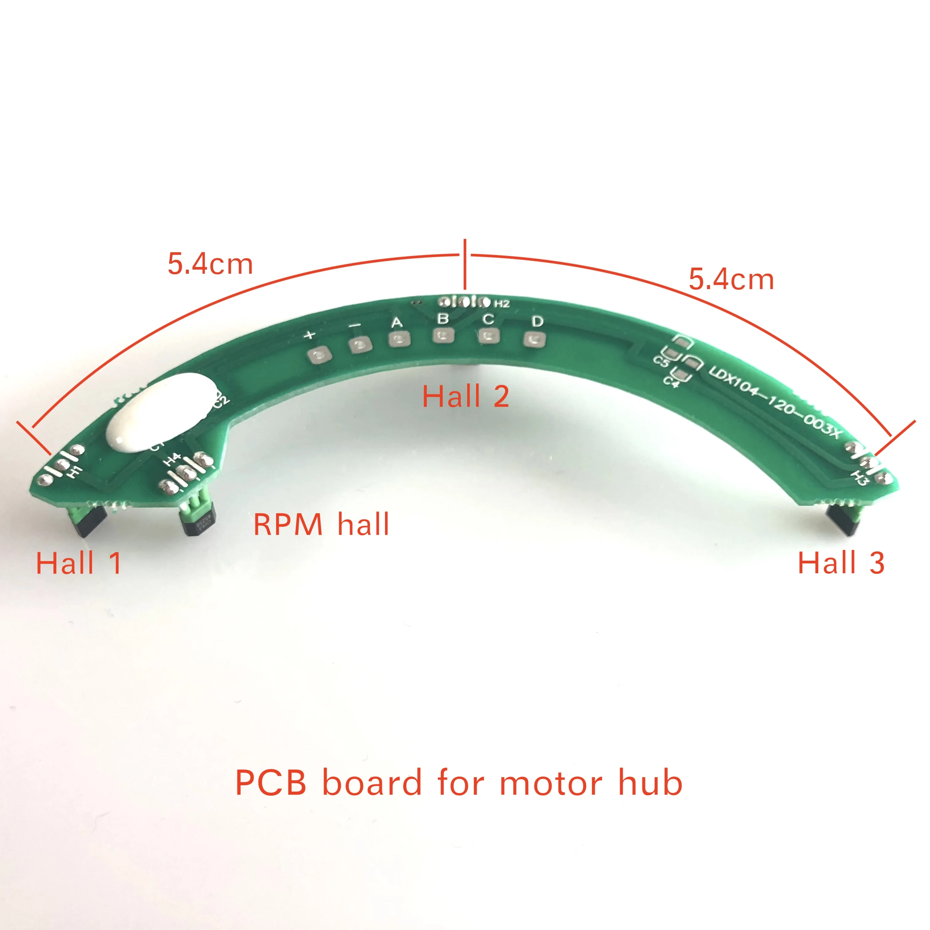 PCB Board for E-bike 250W/350W/500W/750W Hub Motor and Fat Hub with Hall Sensors and RPM Sensor Control Green Part for Wiring