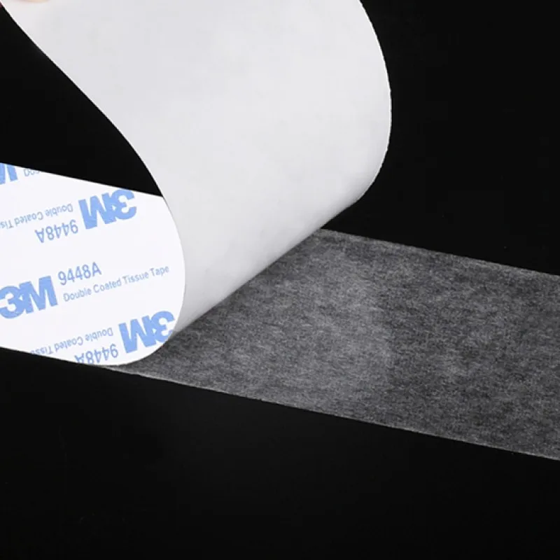 Imagem -05 - Fita Revestida 3m-double do Tecido 9448a para a Placa de Identificação Colagem da Espuma Branco 300 mm x 50m Pelo Rolo Dropshipping
