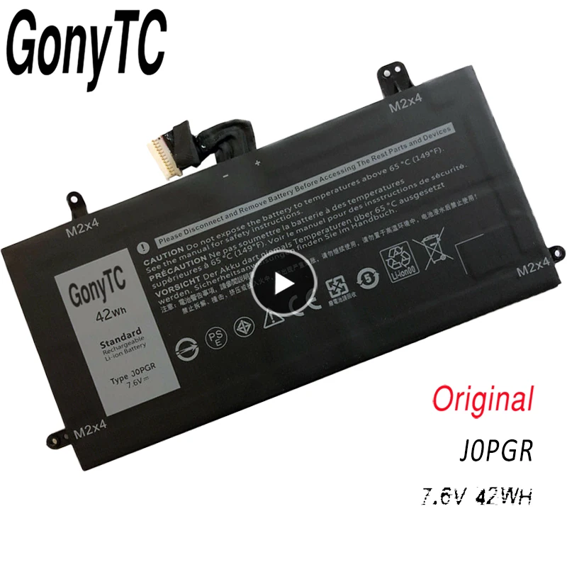 GONYTC Genuine Original J0PGR Laptop Battery For Dell Latitude 5285 5290 T17G 1WND8 JOPGR X16TW T17G001