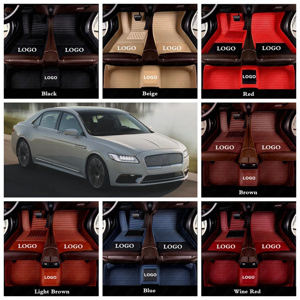 

Custom Automotive Floor Mats for Lincoln MKS Continental MKT MKC MKX MKZ Leather Waterproof Cars Foot Rugs Mat Pads Carpet Cover