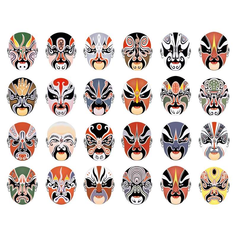 

1 шт. оригинальный макияж в Пекинской опере, Декор, эстетическое Скрапбукинг, журнал, канцелярские наклейки, школа, офис, искусство