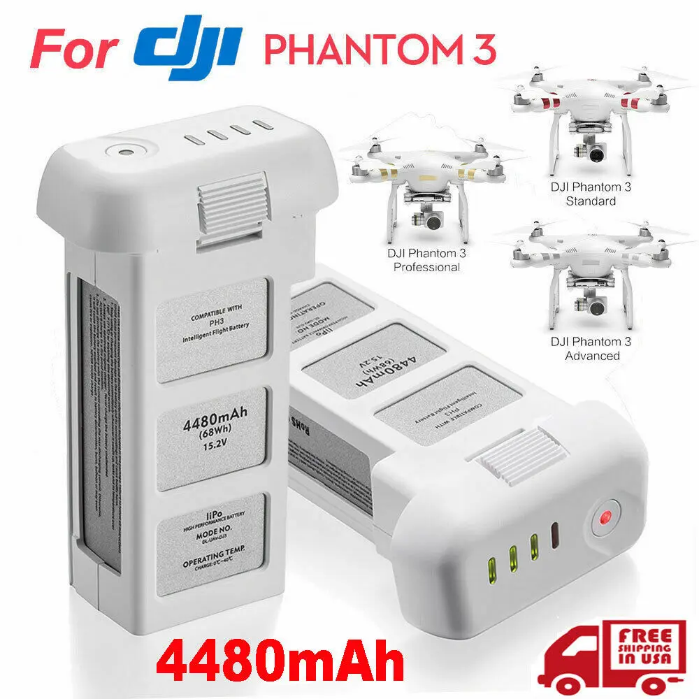 drone-battery-for-dji-phantom-3-professional-3-standard-advanced-152v-4480mah-lipo-4s-intelligent-battery-up-to-23-minutes