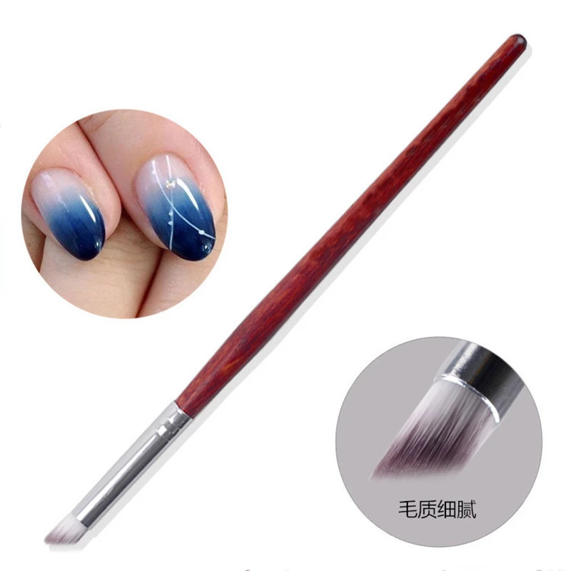 Pinceau à dessin progressif pour vernis à ongles Gel UV, 1 pièce, accessoire de manucure, pour Art de la manucure à la française, dégradé de fleur