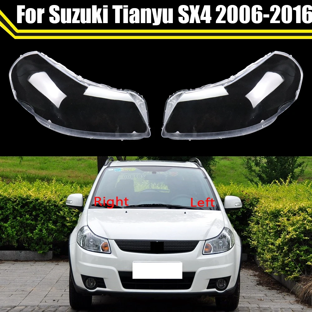 Reflektor samochodowy Case dla Suzuki Tianyu SX4 2006-2016 samochodów przednia szklana osłona reflektora głowy obiektyw światła czapki lampa abażur Shell