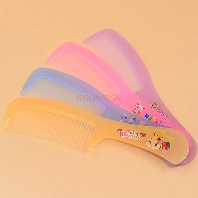 

tooth comb Cartoon Comb Anti Static Cute Coarse Fine Tooth Makeup Massage Plastic Child Hairbrush Hairdressing Supplies Portable