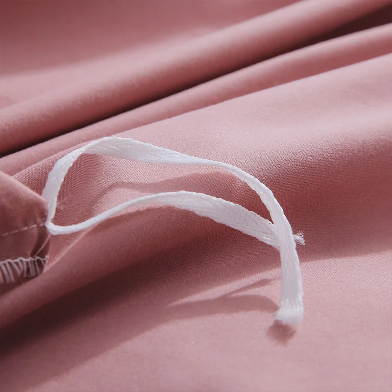 Liv-Esthete Mewah Pink Set Tempat Tidur Lembut Cetak Selimut Penutup Lembaran Datar Double King Queen Tempat Tidur Linen Tempat Tidur Lembar selimut Penutup
