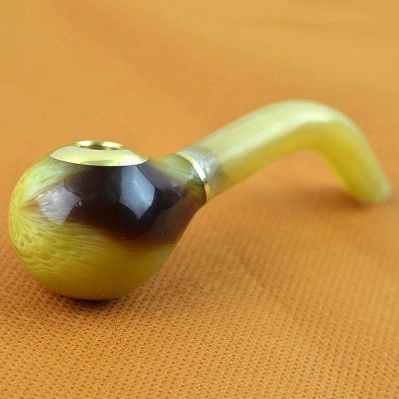 1 Pcs 8mm Diameter Smoking Pipes Ox Horn Pipes Filter Tobacco Pipe Cigar Narguile Grinder Smoke Mouthpiece Cigarette Holder