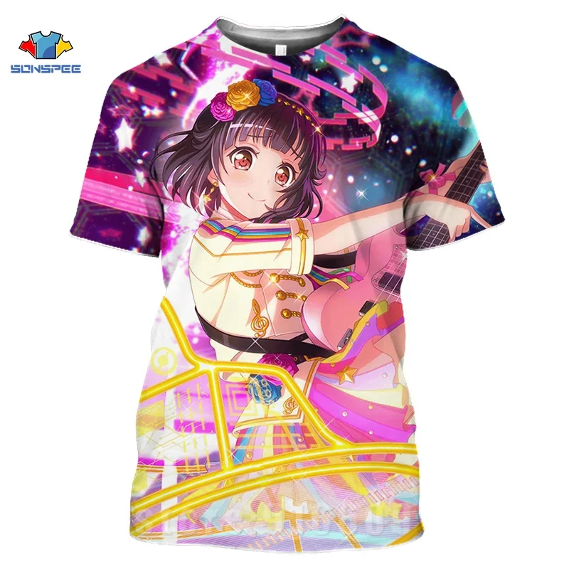 Anime T-Shirt 3D Print Sexy Girl Love Live Graphic T Shirts Men Women Idol Girl T-Shirts Harajuku Rock Tee TV Show Funny Shirts