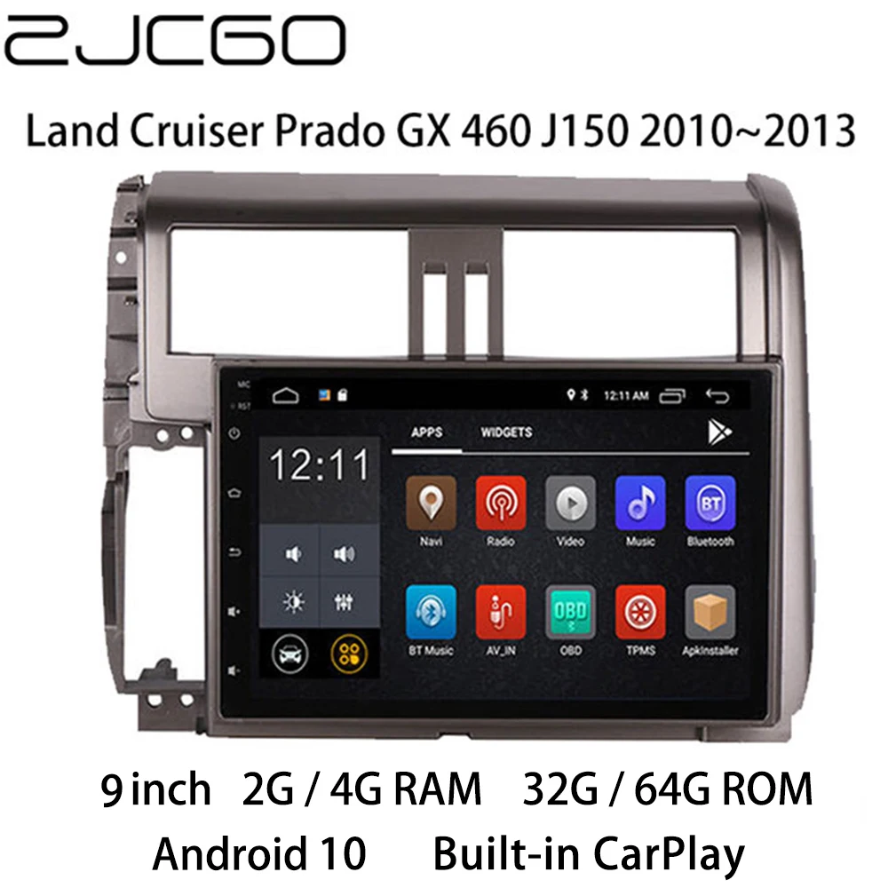 

Car Multimedia Player Stereo GPS DVD Radio Navigation NAVI Android Screen Monitor for Toyota Land Cruiser Prado GX 460 J150