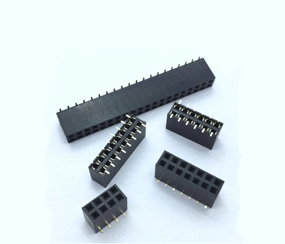 10PCS 1.27MM /2.0MM 2*2/3/4/5/6/7/8/9/10/12/16/20/40/ PIN SMD Double Row Female Socket Female Header Connector