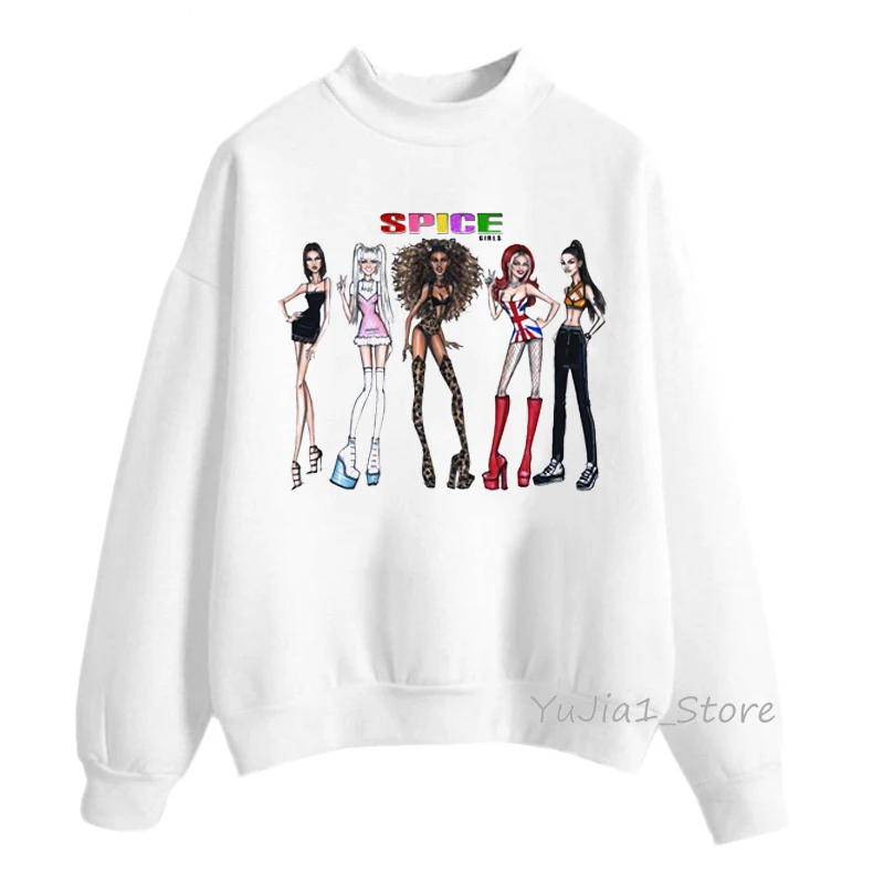 Spice Girls hoodie 90s Vintage hoodies sweatshirts for women winter clothes female harajuku sudadera mujer streetwear top