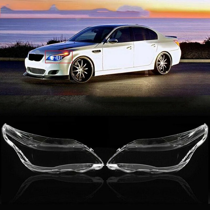 

Car Headlight Lens Glass Lampcover Cover Lampshade Bright Shell Product Fit for BMW E60 E61 525I 530I 545I 550I 2003-2010-Right