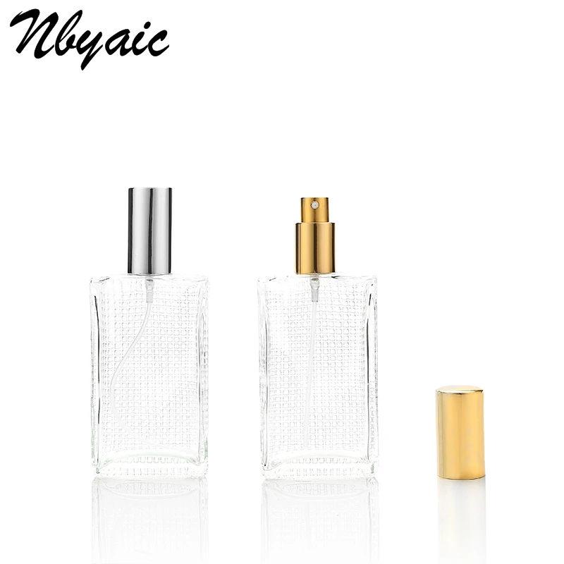 Nbyaic 50pcs high-quality perfume bottle large capacity 100ml high-end transparent glass spray bottle cosmetic moisture bottling