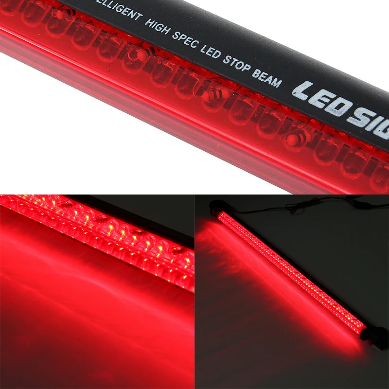 1PC 12V Universal Stop Light Red LED High Mount Third 3RD Brake Lamp Rear Roof Tail Warning Light Parking Lamp 56 LED
