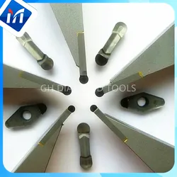 PCD hub wheel finishing carbide turning tools 25mmX 25X L150mm R3 R4 Diamond lathe mill cutter for aluminum wheel hubs 1pc