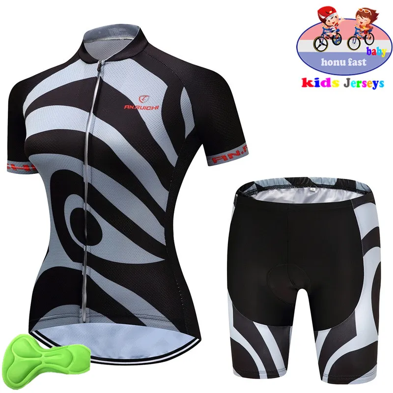 new Baby Summer Breathable Kids Cycling Jersey Set Shorts Fluorescent Pink Children Bike Clothing Boys Girls Cycling Clothes