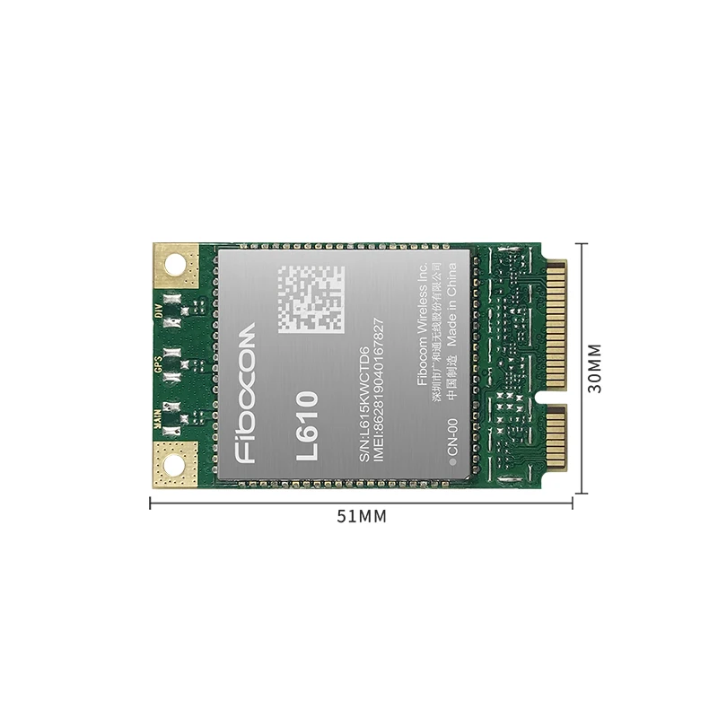 Fibocom-L610-EU Mini Pcie 4G LTE Cat1, módulo inalámbrico para Europa