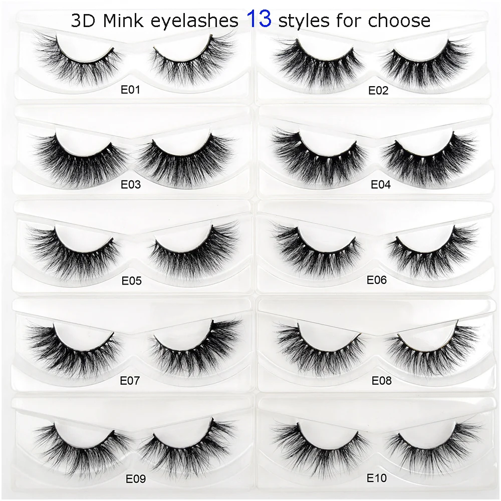 30/40/60/80/100/120pairs/pack visofree 3D mink eyelashes  bulk makeup eyelashes wholesale lashes extension maquillaje faux cils