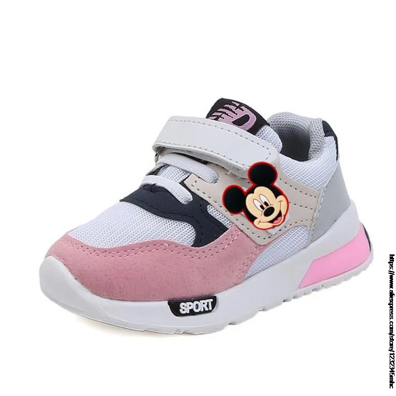 Disney Children Shoes Kids Sneakers Mickey Mouse Duck Girls Chaussure Enfant Minnie Casual Baby Boys Shoes 1-6 Years