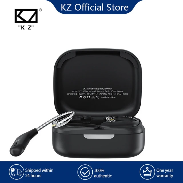 KZ AZ09 Bezprzewodowy kabel do aktualizacji Kompatybilny z Bluetooth 5.2 HIFI Bezprzewodowy zaczep na ucho C Złącze PIN z etui ładującym
