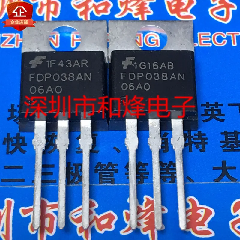 

10PCS FDP038AN06AO TO-220 60V 80A