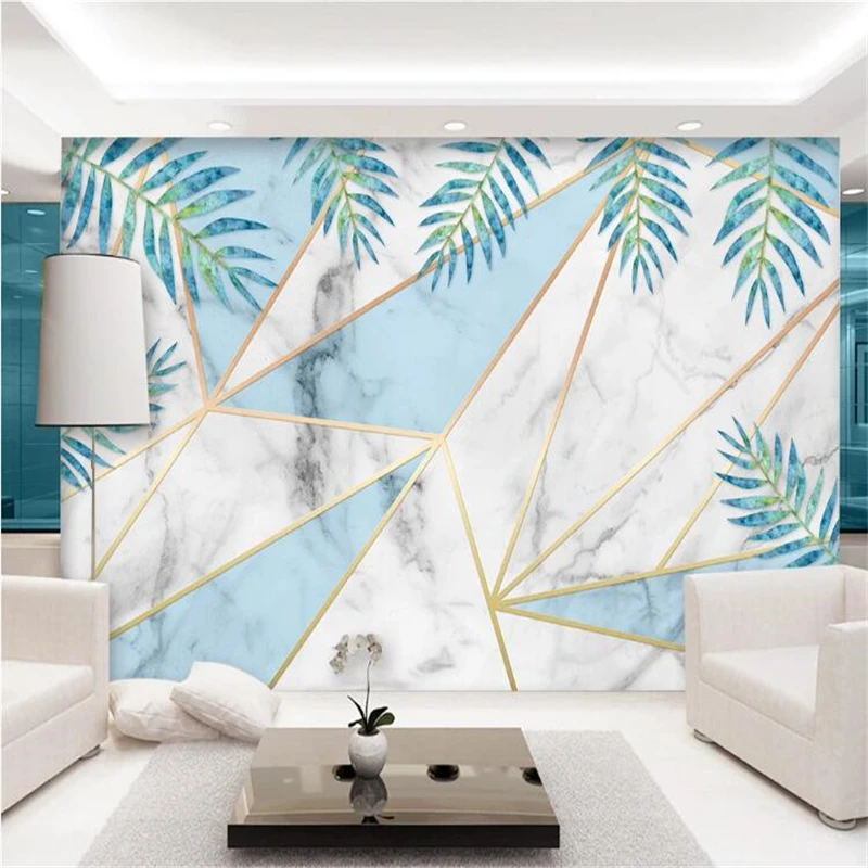 

wellyu Custom wallpaper Fresh Nordic minimalist geometric marble wall wall papers home decor papier peint behang tapeta