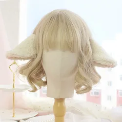 Original Design Super Cute Sheep Ear Hairpin Soft Girl Lolita Lovely Hand-made Lamb Ears Animal Hair Clip Headdress Cosplay