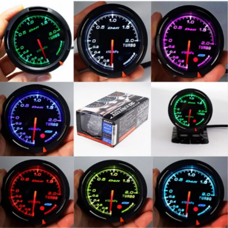 

Def* meter 2.5inch 7 colors universal Smart Digital Turbo boost Water temp Car Gauge