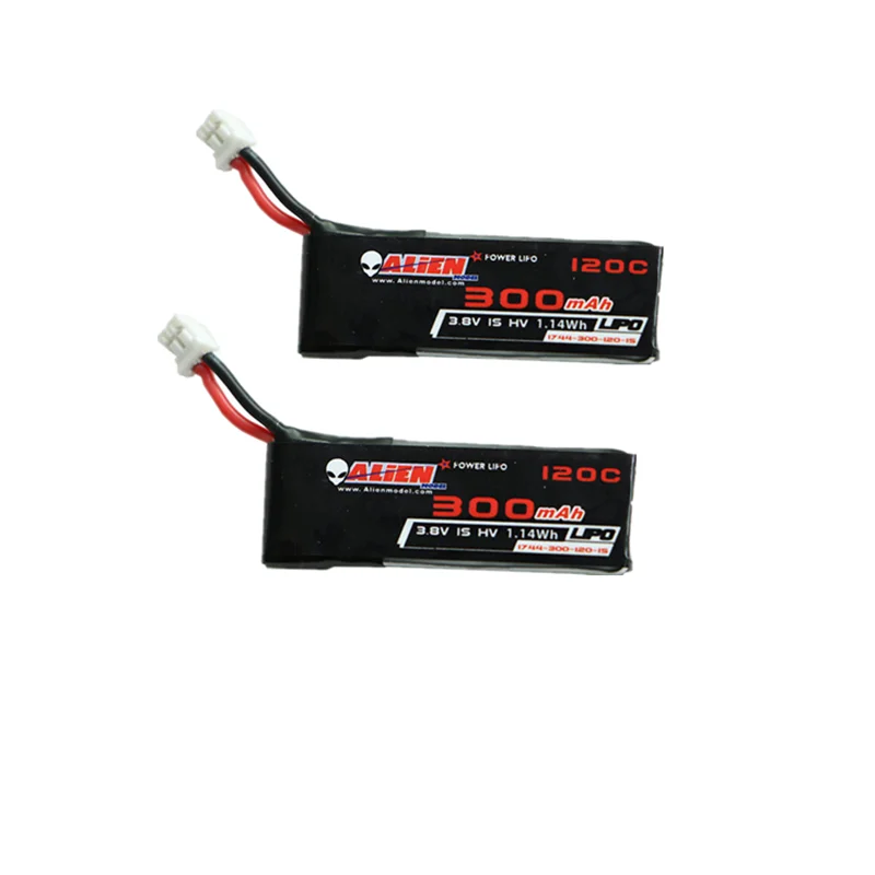 300mAh 3.8V 1S Lipo Battery HV 4.35V 120C PH2.0 Plug Connector for Emax Nano Hawk Tinywhoop Spare Parts