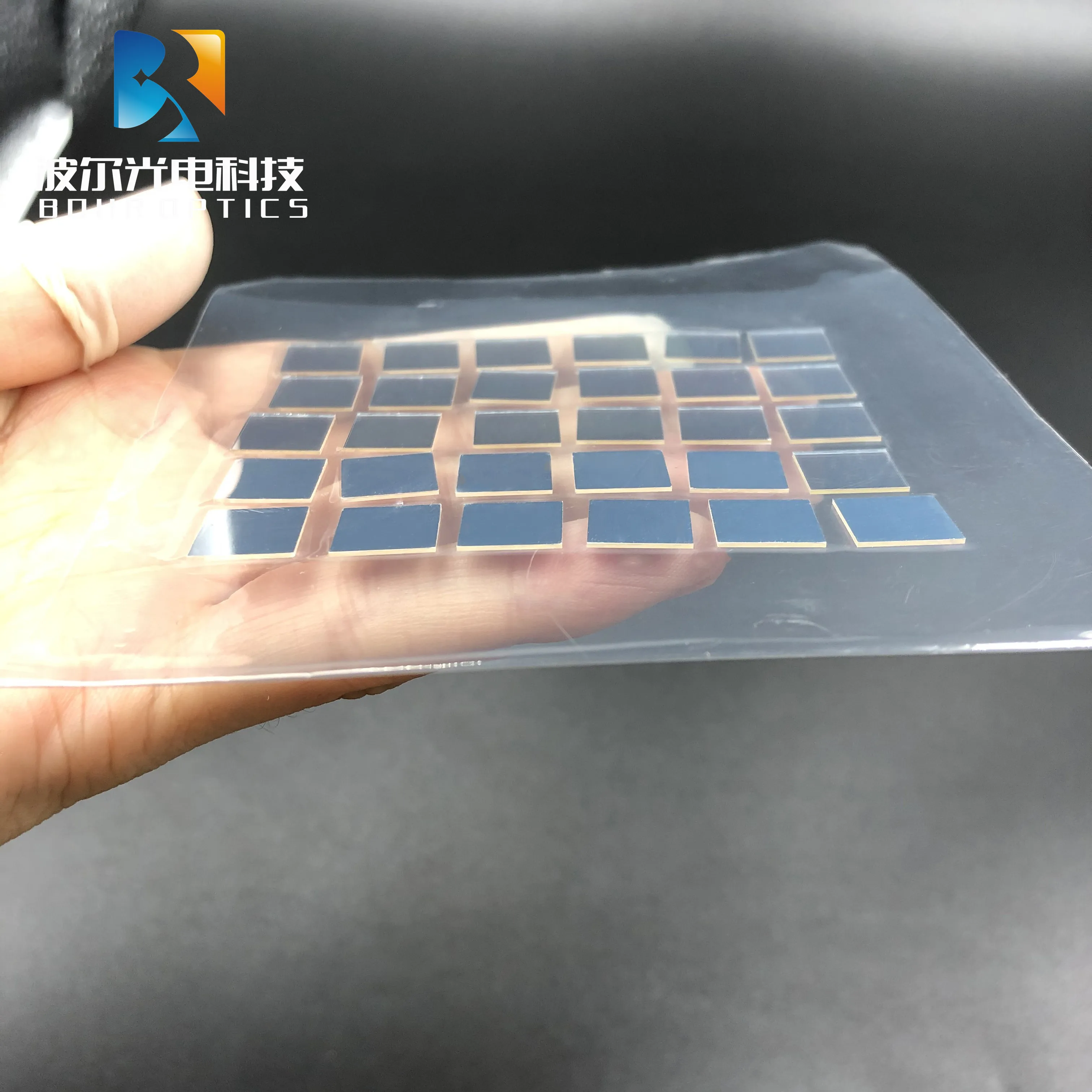 Filtro de cristal óptico de H-K9L para cámaras de vídeo, dimensiones de 10x10x0,5mm