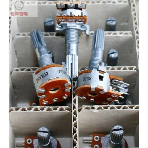 Imagen 2 del producto Potenciómetro ALPS 16 tipo 50KAX2, Original, 3 unidades