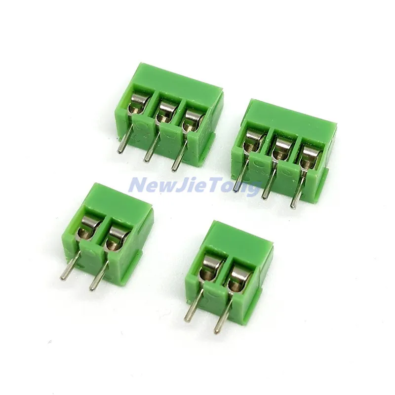 20pcs KF350-3.5-2P KF350-3P Terminal 300V 10A Screw 2Pin 3Pin 3.5mm Straight Pin PCB Screw Terminal Block Connector