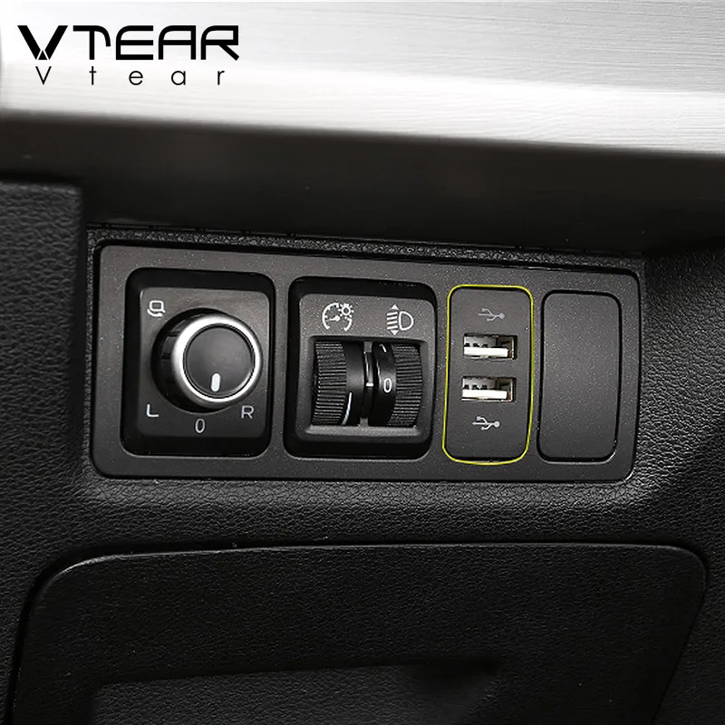 Vtear Car Dual USB Interface Adapter Car Charger Mobile Phone Adapter auto accessories For Geely Atlas Emgrand NL-3 Proton X70