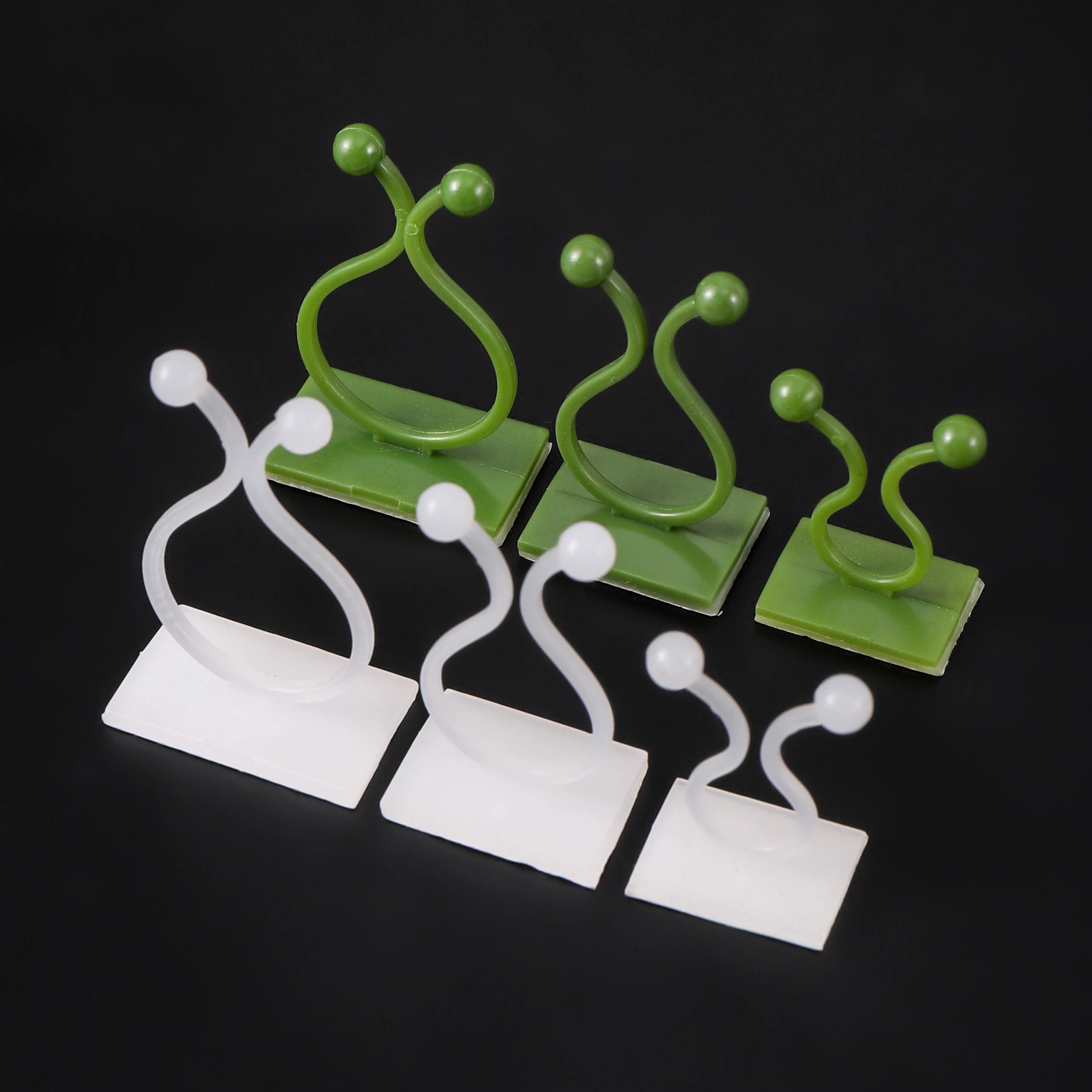 50Pcs Plant Vine Climbing Wall Self-Adhesive Fixed Buckle Hook Invisible Rattan Wall Climbing Hanging Holder Fastener Fixed Clip