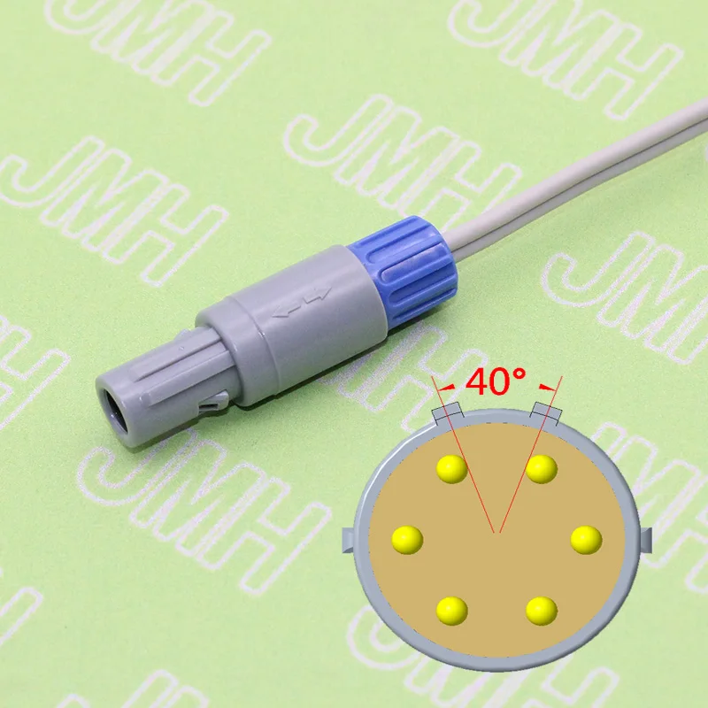 For double groove Edan Pulse Oximeter monitor the Adult/Pediatric/Neonate spo2 sensor,6pin redel finger probe cable.