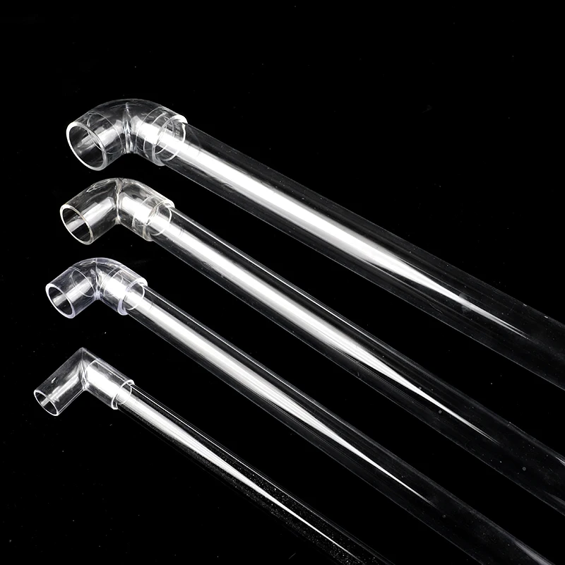 1/2/5/10Transparent Acrylic Elbow Pipe Fittings Aquarium Water Tubo Joints Plexiglass Tube Garden Suppliers Connector 90 ° Elbow