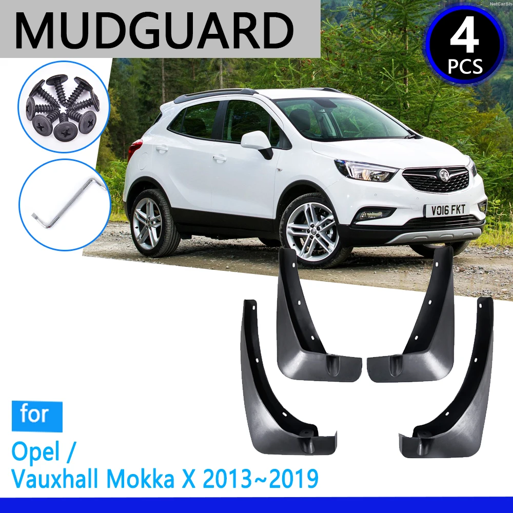 Mudguards fit for Opel Vauxhall Mokka X 2013~2019 Buick Encore 2014~ 2018 Car Accessories Mudflap Fender Auto Replacement Parts