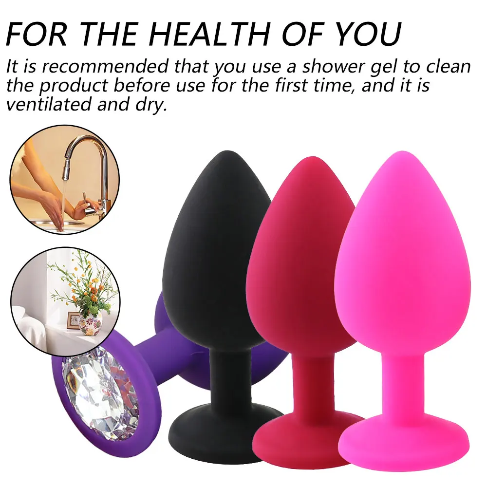 YuKui Silicone Butt Anal Plug 3 Different Size Sexual Product Anal Sex Toys For Women Couples Dildo Vibrator Goods For Adults18