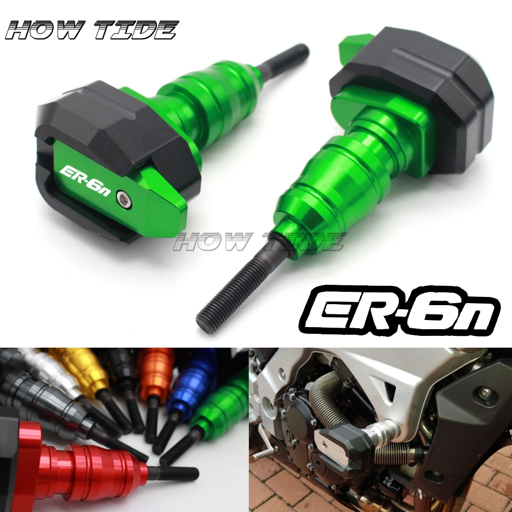 Frame Sliders Crash Protector For KAWASAKI ER6N ER-6N ER 6N ER6 N 2010-2017 Motorcycle Bobbins Falling Protection