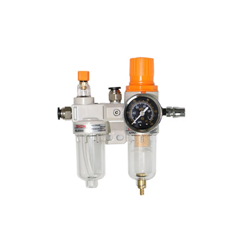 Air Compressor Air Filter Regulator Oil Water Separator Trap Filter Regulator Valve Automatic Drain Lubricator Pressure Gauge