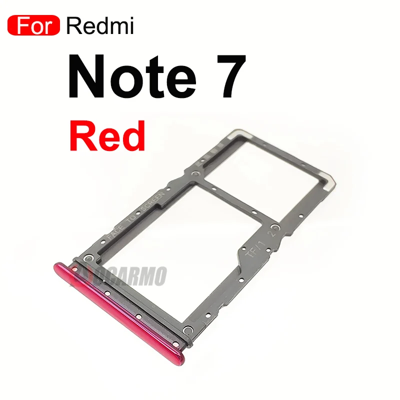 For Xiaomi Redmi Note 7 Pro 7Pro SIM Card Tray Slot Holder Adapter Socket Replacement Parts