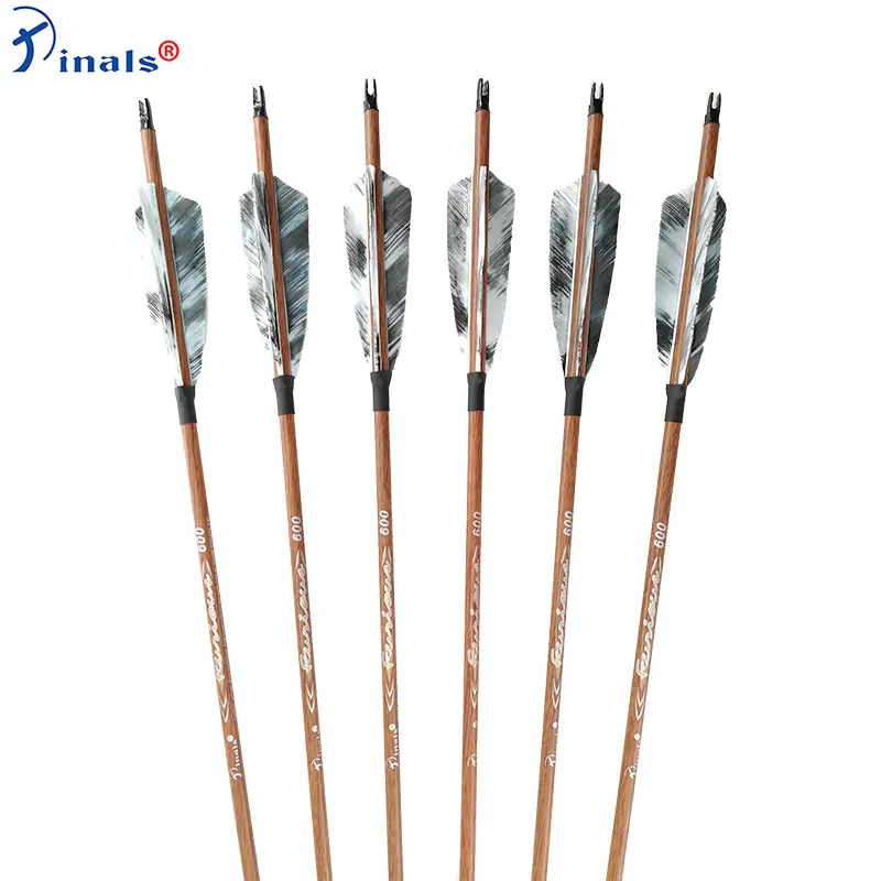 Carbon Arrows Spine400 500 600 Shaft ID6.2mm 32inch Turkey Feahter for Compound Recurve Bow Longbow Hunting Archery 6/12pcs