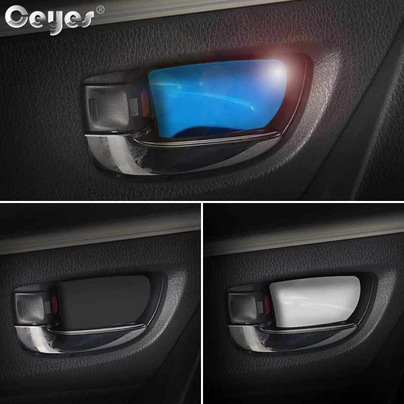 Ceyes Auto Interior Door Handle Wrist Bowl Trim Sticker Car Styling Accessories Case For Toyota Corolla 2014 2015 2016 2017 2018