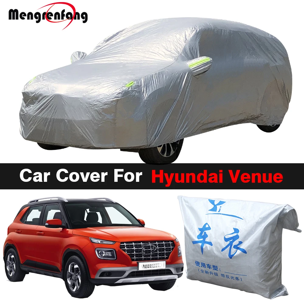 Outdoor Car Cover Auto Sun Shade Anti-UV Snow Rain Dust Resistant Cover For Hyundai Venue