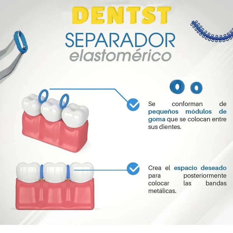 Dental Orthodontic 700pcs Separator or 10pcs Orthodontic  Separating Spring anzuelos Dentista Materiais