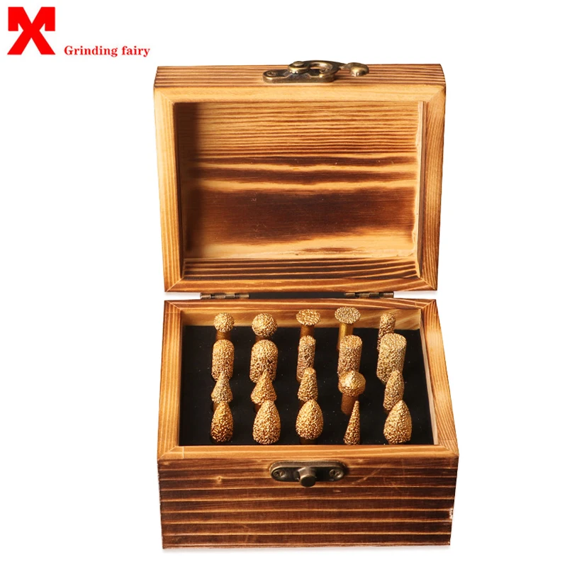 

20pc MX Diamond Brazing CNC Engraving Knife For Ceramic Concrete Marble Engraving Electric Grinder Grinding Wheel Milling Cutter