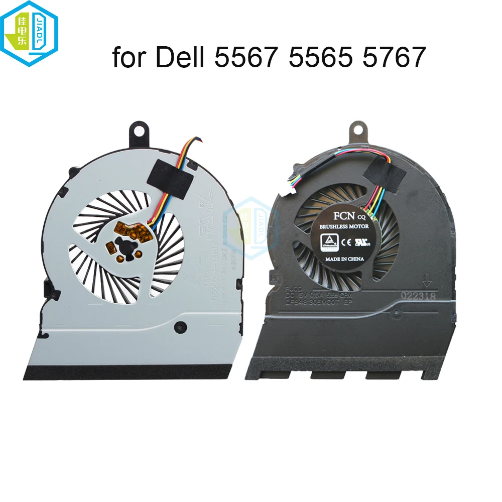 

DC5V Laptop CPU Cooling Fans Cooler Radiator For Dell Inspiron 17-5000 5767 15 5567 5565 P66F 0789DY 789DY Replacement fan 4pin