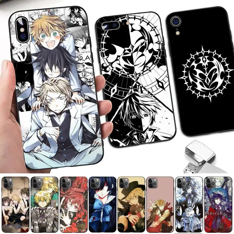 Etui na telefon Comic Cartoon Pandora Hearts do iphone 13 11 12 pro XS MAX 8 7 6 6S Plus X 5S SE 2020 XR