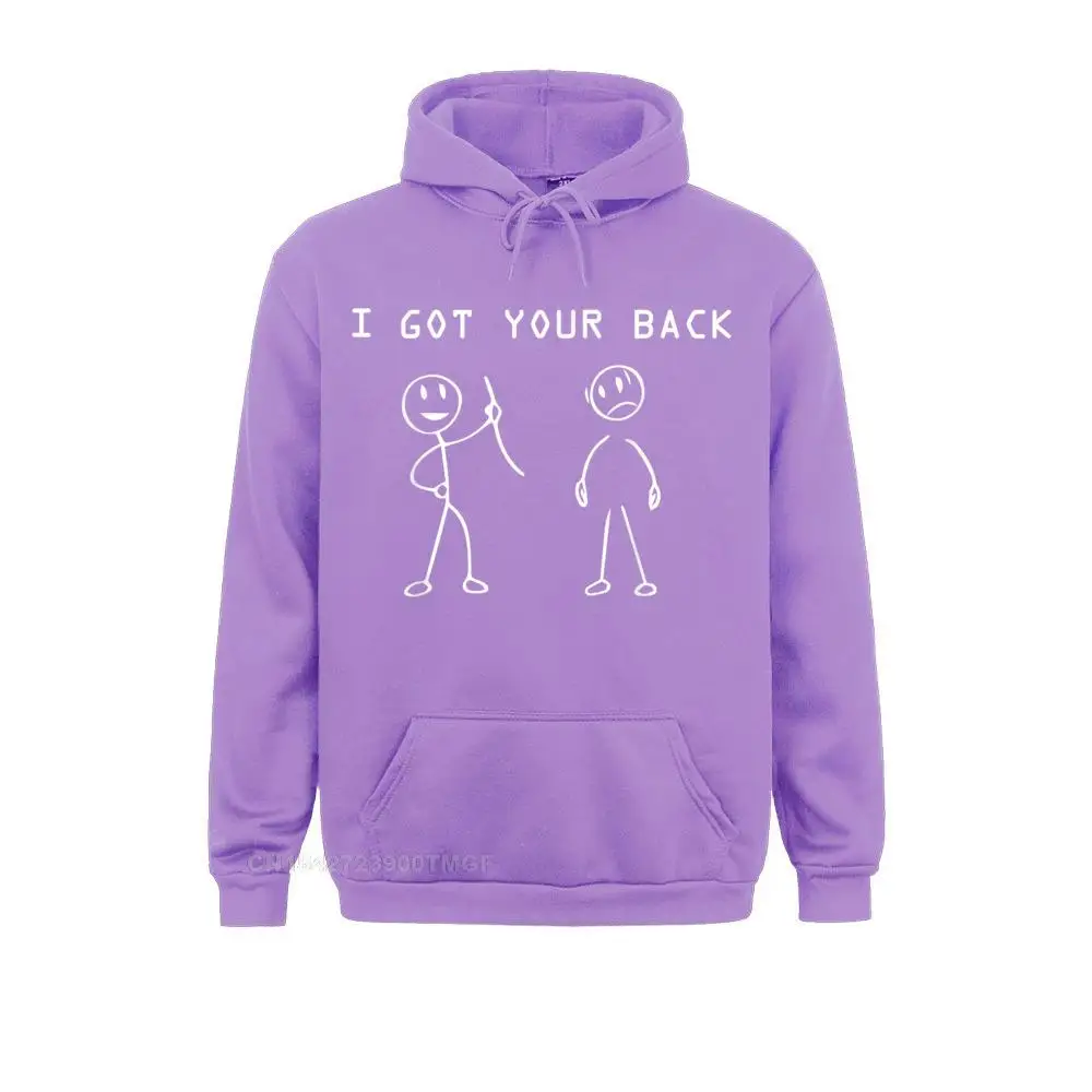 Long Sleeve Hoodies VALENTINE DAY Women's Sweatshirts I got your back Men Cool funny Stick Figures tee Custom Sportswears Fitted